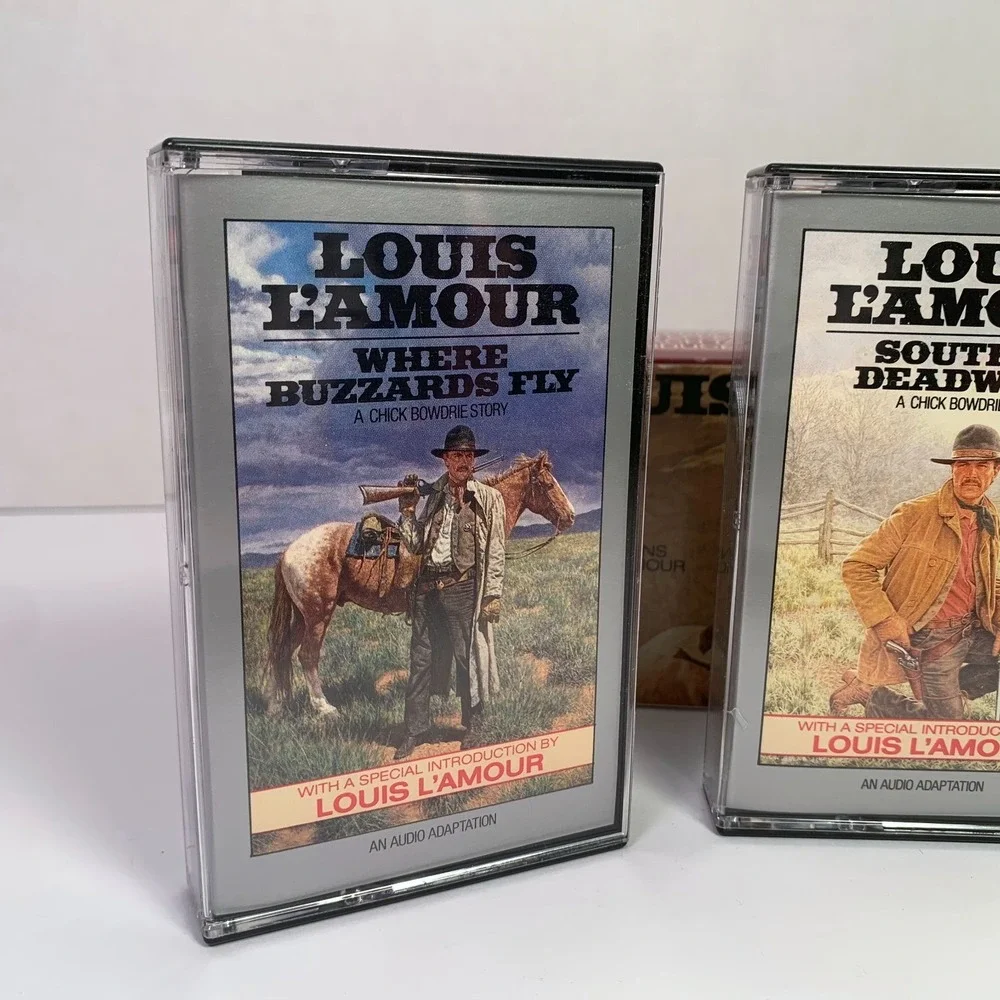 Louis L'Amour - The Chick Bowdrie Box Set Audio Book 3 Cassette Tapes‎